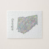 ジョージアの地図 ジグソーパズル (横)