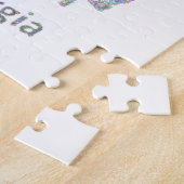 ジョージアの地図 ジグソーパズル (側面)