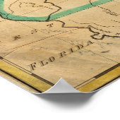 ジョージアの地図 ポスター (角)