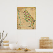 ジョージアの地図 ポスター (キッチン)