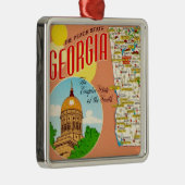 ジョージアの地図 メタルオーナメント (右)