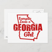 ジョージアの女の子 ポストカード (正面/裏面)