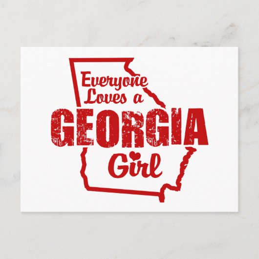 ジョージアの女の子 ポストカード (正面)