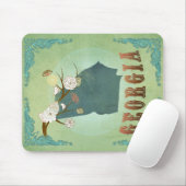 ジョージアの州の地図-緑 マウスパッド (マウス)