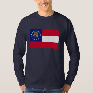 ジョージアの州の旗のデザイン Tシャツ