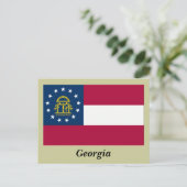 ジョージアの州の旗 ポストカード (スタンド正面)