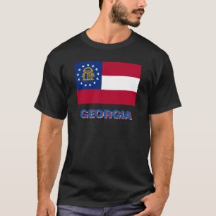 ジョージアの州の旗 Tシャツ