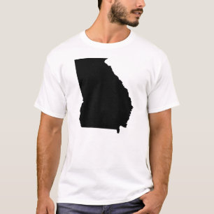 ジョージアの州の輪郭 Tシャツ
