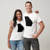 ジョージアの州の輪郭 Tシャツ (ユニセックス)