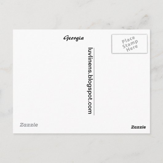 ジョージアの挨拶 ポストカード (裏面)