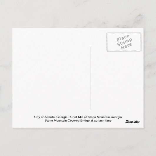 ジョージアの挨拶 ポストカード (裏面)