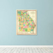 ジョージアの新しい地図2 キャンバスプリント (インサイチュ (ウッドフロア))