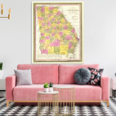 ジョージアの新しい地図 キャンバスプリント (インサイチュ (リビング))