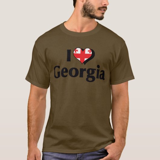 ジョージアの旗が好き Tシャツ (正面)