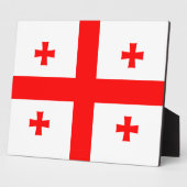 ジョージアの旗が描かれたプレート フォトプラーク (側面)