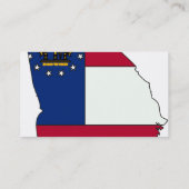 ジョージアの旗の地図 名刺 (裏面)