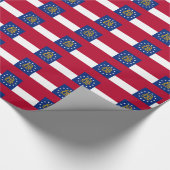 ジョージアの旗の模様 ラッピングペーパー (角)