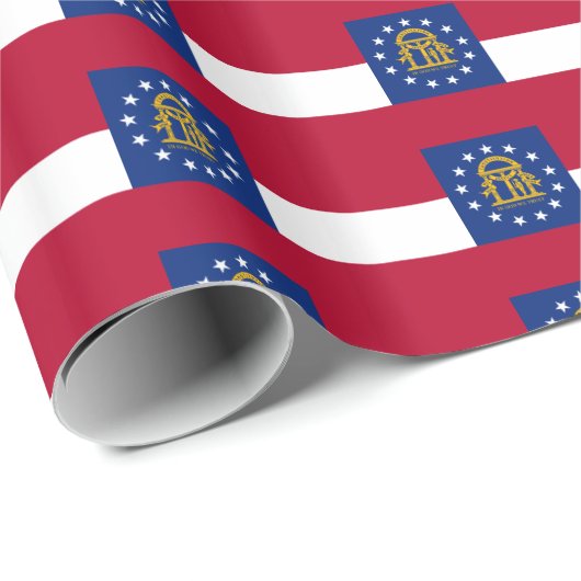 ジョージアの旗の模様 ラッピングペーパー (ロールコーナー)