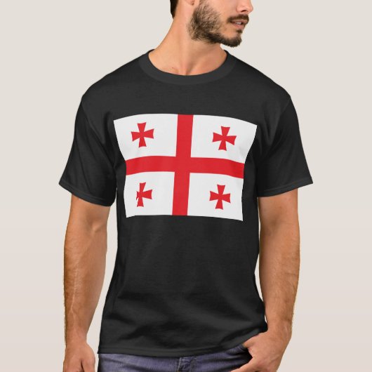 ジョージアの旗のTシャツ Tシャツ (正面)