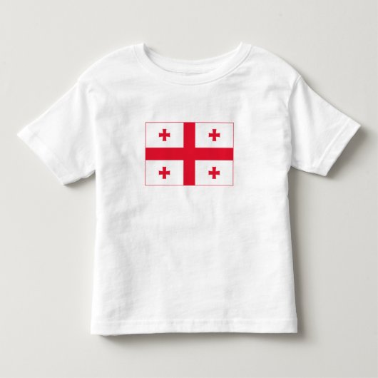 ジョージアの旗 トドラーTシャツ (正面)