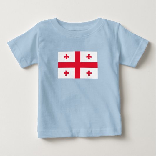 ジョージアの旗 ベビーTシャツ (正面)