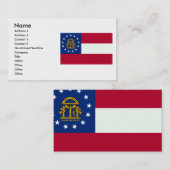 ジョージアの旗 名刺 (正面/裏面)