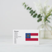 ジョージアの旗 名刺 (スタンド正面)