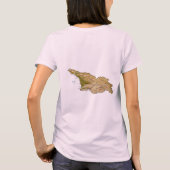 ジョージアの旗+地図+テキストTシャツ Tシャツ (裏面)
