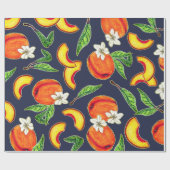 ジョージアの桃葉と ラッピングペーパー (フラット)