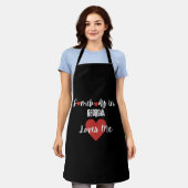 ジョージアの誰かが私を愛している エプロン (着用した状態)