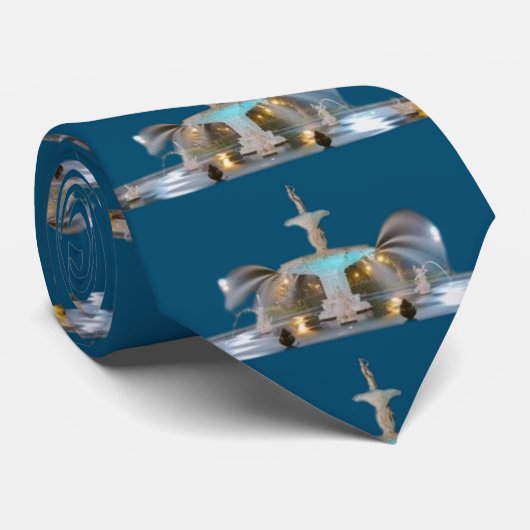 ジョージアの象徴的なフォーサイス公園の噴水サバンナ ネクタイ (ロール)