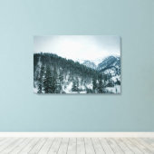 ジョージアの雪山 キャンバスプリント (インサイチュ (ウッドフロア))
