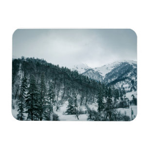 ジョージアの雪山 マグネット