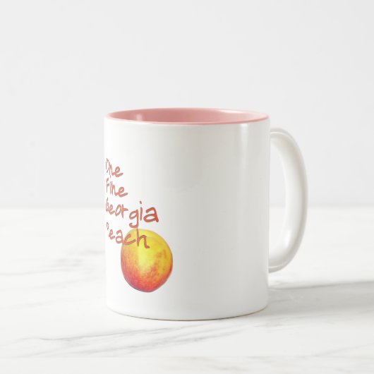ジョージアの1個の素晴らしいモモ ツートーンマグカップ (正面右)