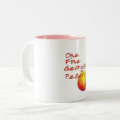 ジョージアの1個の素晴らしいモモ ツートーンマグカップ (正面左)