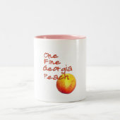 ジョージアの1個の素晴らしいモモ ツートーンマグカップ (中央)