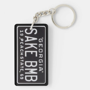 ジョージアの1969年のヴィンテージのナンバープレートKeychain C1 キーホルダー