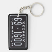 ジョージアの1969年のヴィンテージのナンバープレートKeychain C2 キーホルダー (裏面)