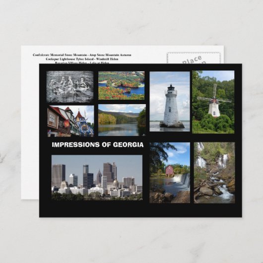 ジョージアはがきの印象 ポストカード (正面/裏面)