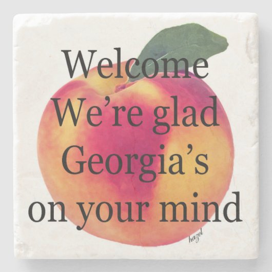 ジョージアは心の中で ストーンコースター (正面)