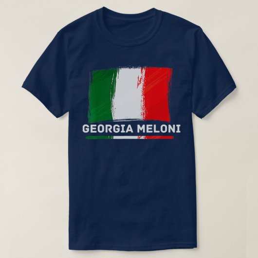 ジョージアイタリアンメローニ国旗 Tシャツ (デザイン正面)