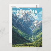 ジョージアイラストレーショントラベルアートヴィンテージ ポストカード (正面/裏面)