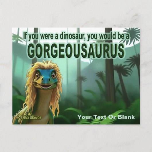 ジョージアウサウルスブロンド恐竜 シーズンポストカード (正面)