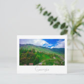 ジョージアコーシーズマウンテンズランドスケープ自然 ポストカード (スタンド正面)