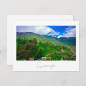 ジョージアコーシーズマウンテンズランドスケープ自然 ポストカード (正面/裏面)