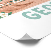 ジョージアザピーチ州USAサマートラベル ポスター (角)