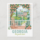 ジョージアザピーチ州USAサマートラベル ポストカード (正面)