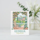 ジョージアザピーチ州USAサマートラベル ポストカード (スタンド正面)