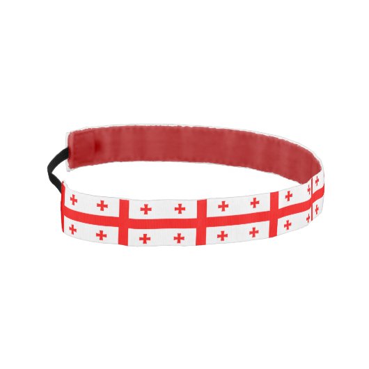 ジョージアスリップまたは滑ること州旗付きノンヘッドバンド アスレチックヘッドバンド (左)