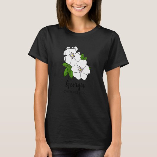 ジョージアチェロキーバラ Tシャツ (正面)